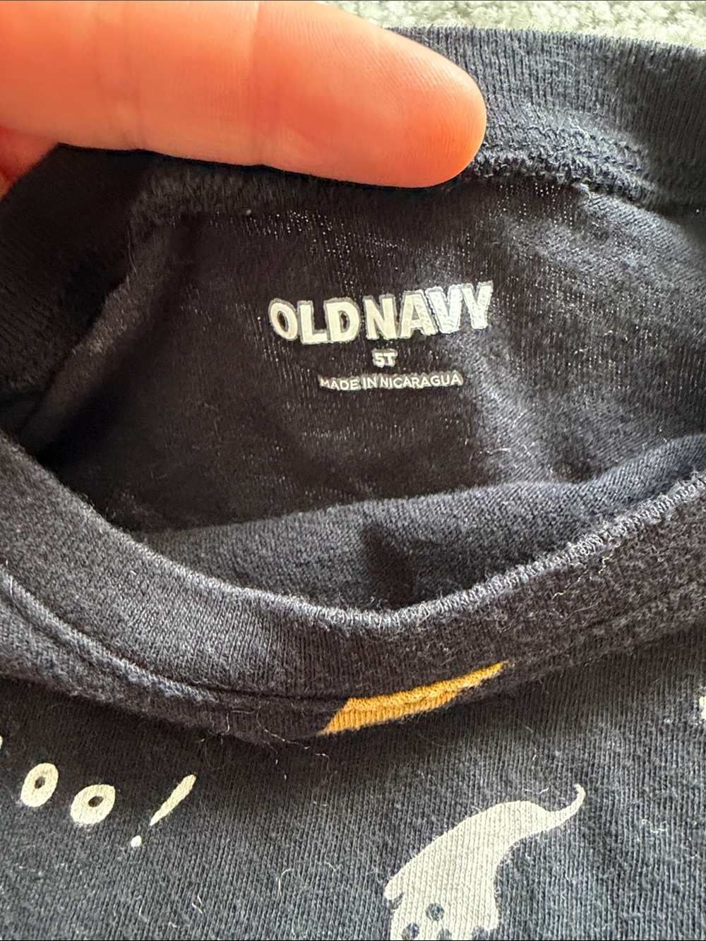 Old Navy Black Long-Sleeve Ghost & Moon Top - Picture 2 of 3